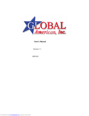 Global American 2807632 User Manual