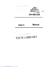 Intel CH-486-33A User Manual
