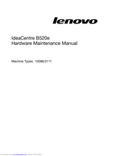 Lenovo IdeaCentre B520e Hardware Maintenance Manual