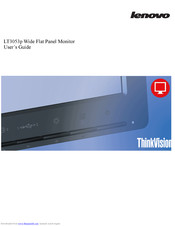 Lenovo ThinkVision LT3053p Wide User Manual