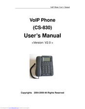 Proolin VoIP Tech CS-830 User Manual