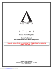 Aesthetix RS232 Owner's Manual