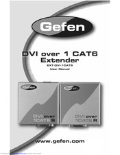Gefen EXT-DVI-1CAT6R User Manual