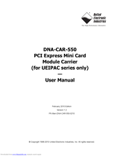 United Electronic Industries DNA-CAR-550 User Manual