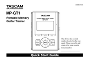 Tascam MP-GT1 Quick Start Manual