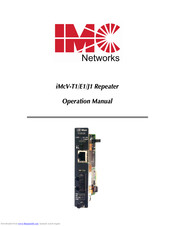 IMC Networks iMcV-T1 Operation Manual