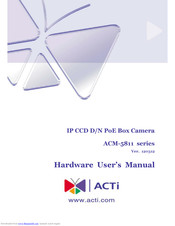 ACTi ACM-5811 series Hardware User Manual