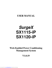 SurgeX iControl SX1115-iP User Manual