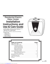 Gsw Residential Electric Water Heater Manual