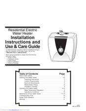 GSW Residential Electric Water Heater Manual