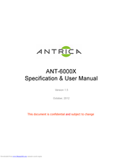 Antrica ANT-6000E Specification & User Manual