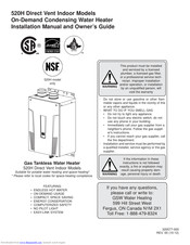 GSW 520H Installation Manual And Owner's Manual