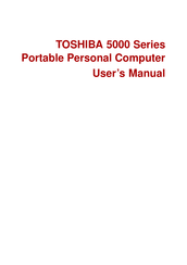 Toshiba Satellite 5000 Series User Manual