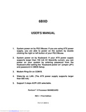 Gigabyte 6BXD User Manual