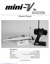 ProBoat mini-V Owner's Manual