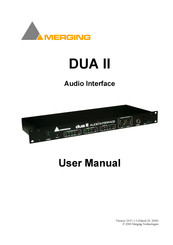 Merging DUA II User Manual