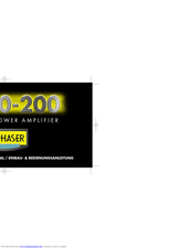 EMPHASER EA490-200 Installation & Operating Manual