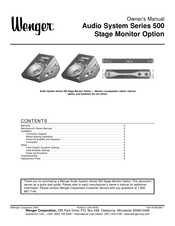 Wenger 500 Series Owner's Manual