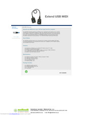 Gefen EXT-USB-MIDI User Manual