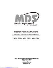 MDS MDS GP4 Installation Instructions & Owner's Manual
