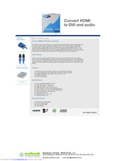 Gefen EXT-HDMI-2-DVIAUD User Manual