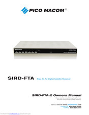 Pico Macom SIRD-FTA-2 Owner's Manual