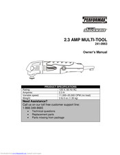 Performax shockwave 241-0963 Owner's Manual