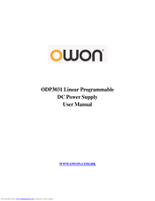Owon ODP3031 User Manual