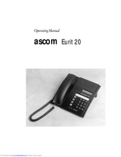 ascom Eurit 20 Operating Manual