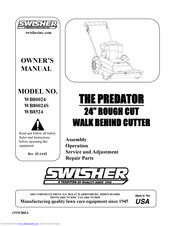 Swisher Predator WB8524 Owner's Manual