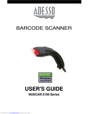 Adesso NuScan 2100 Series User Manual