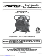 Protemp PT-53-240 User's Manual & Operating Instructions