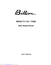 Billion ADSL Modem / Router BIPAC-711C2 User Manual