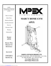 Impex MARCY APEX Owner's Manual