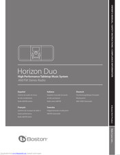 Boston Horizon Duo Owner's Manual