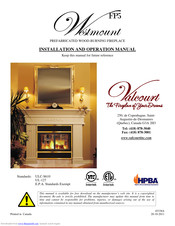 Valcourt Westmount FP5SBO Installation And Operation Manual