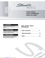 Silhouettes Select DWC408BLSST Owner's Manual