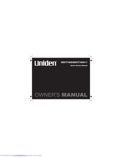 Uniden DECT1825+1 Owner's Manual