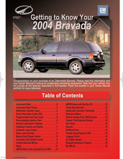Oldsmobile Bravada 2004 Getting To Know Manual