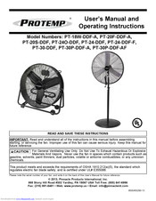 Protemp Protemp PT-24-DDF-F User's Manual And Operating Instructions