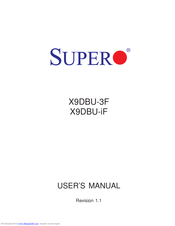 Supero X9DBU-3F User Manual