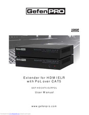 Gefen Pro GEF-HDCAT5-ELRPOL User Manual