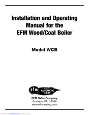 EFM WCB Installation And Operating Instructions Manual