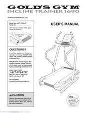 Gold's Gym Incline Trainer 1690 User Manual