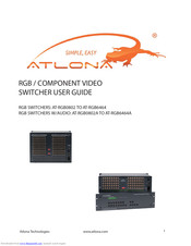 Atlona AT-RGB0802A TO AT-RGB6464A User Manual
