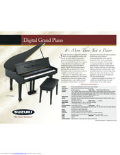 Suzuki Digital Grand Piano Datasheet