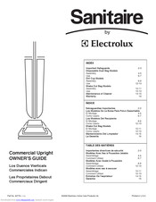 Electrolux Sanitaire Owner's Manual