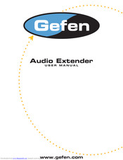 Gefen Audio Extender User Manual