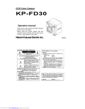Hitachi KP-FD30 Operation Manual