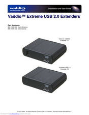 Vaddio 999-1005-022 Installation And User Manual